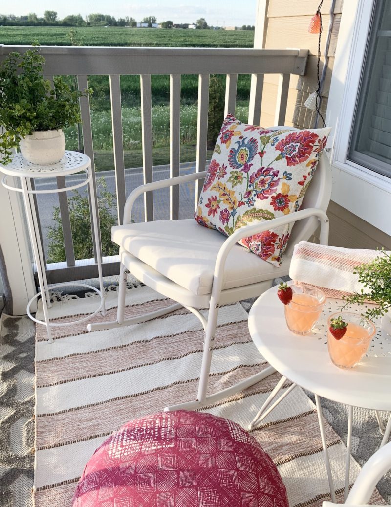 Small Balcony Patio Decor - All the Ambience by Amber Shannon